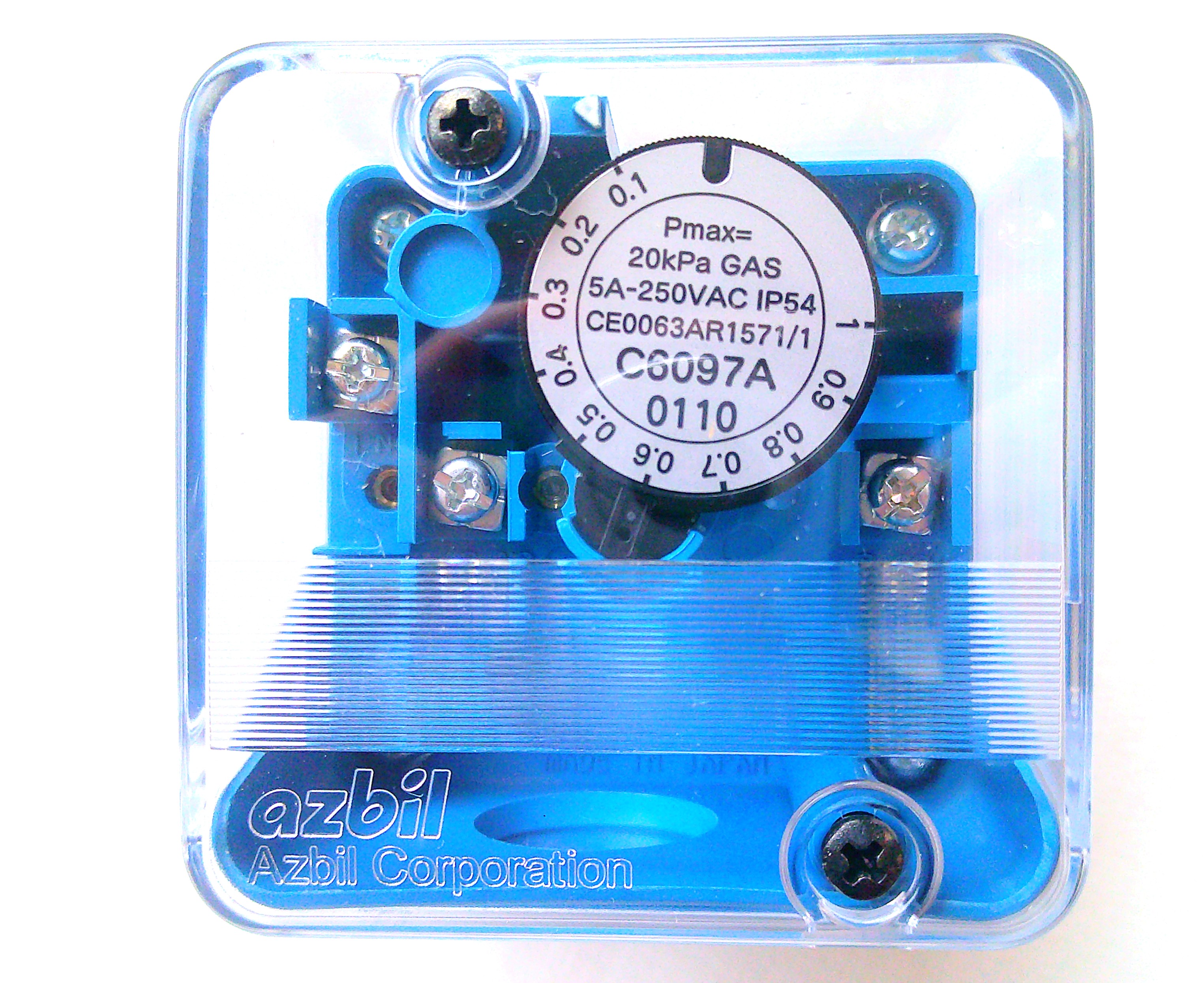 アズビル　ガス圧力スイッチ　【新品】　　C6097A0110